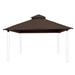 Riverstone Industries Roof Framing & Mounting 12 Ft. W x 12 Ft. D Solid Wood Gazebo Wood/Soft-top in Brown | 141.5 H x 144 W x 144 D in | Wayfair