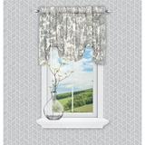 Darby Home Co Amelie Toile Cotton Tie-Up 60" Window Valance 100% Cotton in Gray | 24 H x 60 W x 1.375 D in | Wayfair