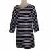 J. Crew Dresses | 100% Silk Stripped J. Crew Dress Sz 2 | Color: Blue/White | Size: 2