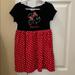 Disney Dresses | Disney Minnie Mouse Polka Dot Dress | Color: Black/Red | Size: Sg