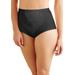 Plus Size Women's Tummy Panel Brief Firm Control 2-Pack DFX710 by Bali in Black (Size 3X)