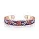 The Bradford Exchange ‘Loving Embrace’ Poppy Copper Touch Bangle – Solid copper ladies' bracelet with rose gold-plating and hand-enamelling, officially endorsed by the Lest We Forget Association