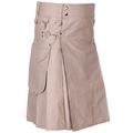 Kilt for Men | Active Men's Cargo Fashion Utility Kilts (Khaki, 42'')