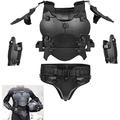 N/W Airsoft Tactical Armor Set, Adjustable Tactical Molle Chest Protector, Adjustable Elbow Shoulder Guard Battle Belt, CS Role Playing Movie Costume