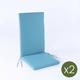 Lot de 2 coussins pour fauteuil inclinable d'extérieur standard couleur turquoise Dimensions: