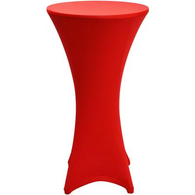 Beautissu - Stehtischhusse Stella Stretch Rot, 70cm ∅