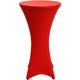 Stehtischhusse Stella Stretch Rot, 80cm ∅ - Beautissu