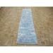 Hand Knotted Multi Colored Modern with Wool & Silk Oriental Rug (2'6" x 10'3") - 2'6" x 10'3"