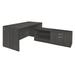 Legacy 66" Hi-Low L-Desk Shell- Ash Grey