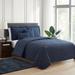 Clara Clark Bedspread Quilt Set - Grid Weave Pinsonic Lightweight Coverlet Set