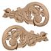 7 1/2"W x 3 1/2"H x 1/2"D (Each Side) Small Springtime Scrolls (Pair)