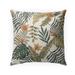 TROPICAL LEAVES AND FLOWERS Indoor-Outdoor Pillow By Kavka Designs