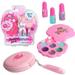 LNKOO Kids Makeup Kit for Girls - Real Kids Cosmetics Make Up Set Nail Polish/Eyeshadow/Lip Gloss Washable Play Makeup for Little Girls Xmas Birthday Gift for Girl Aged 3 4 5 6