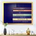East Urban Home Do What Is Right Not What Is Easy II - Textual Art on Canvas Canvas, Cotton in Indigo | 12 H x 20 W x 1.5 D in | Wayfair