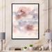 East Urban Home Pastel Abstract w/ Blue Gray & Red Spots - Floater Frame Painting on Canvas in Pink | 24 W in | Wayfair