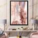 East Urban Home Pastel Abstract w/ Blue & Dark Red Spots - Picture Frame Painting on Canvas in Pink | 20 H x 12 W x 1 D in | Wayfair