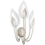 Hudson Valley Blossom 26 1/2"H Silver Leaf 3-Light Sconce