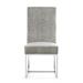 Orren Ellis Steadman Side Chair in Upholstered/Velvet/Metal in Gray | 41.54 H x 19.68 W x 26.26 D in | Wayfair 27D7B6FB00E4434CA17A0128C8FC3F2B