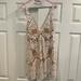 Free People Dresses | Free People White Sequin Mini Dress | Color: Tan/White | Size: 6