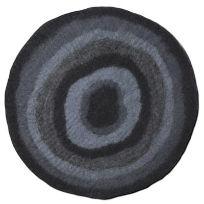 Dharma Dog Karma Cat Black Agate Stone Wool Pet Mat, 26" L X 26" W, Medium