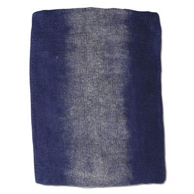Dharma Dog Karma Cat Navy Ombre Wool Pet Mat, 40" L X 28" W