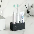 Porte-brosse à dents électrique organisateur de salle de bain noir porte-brosse à dents outil de