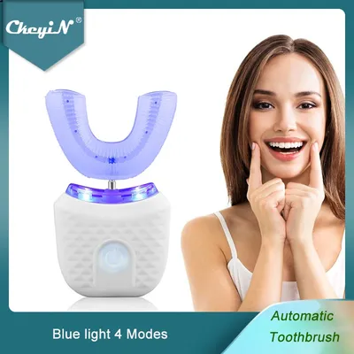 Ccontinent iN-Brosse à dents électrique automatique en forme de U blanchiment des dents à lumière