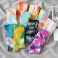 Chaussettes tendance pour hommes et femmes couleur unie en coton pour basket-ball Skateboard