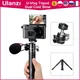 Ulanzi-Mini trépied Vlog pour Smartphone Rotule pour Microphone Extension de lumière LED