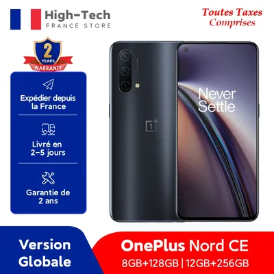 OnePlus Nord CE – Smartphone 5G, Version globale, 8 go + 128 go/12 go + 256 go, Snapdragon 750G,