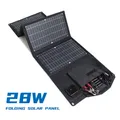 Panneau solaire pliable 18v noir chargeur solaire Portable pour l'extérieur Charge rapide