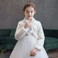Manteau sans robe en fausse fourrure pour bébé fille veste courte chaude pour fête de mariage