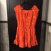 Anthropologie Dresses | Anthropologie-Leifnotes Orange Dress With Mirrors | Color: Orange/Red | Size: 0