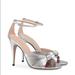 Gucci Shoes | Authentic Gucci Women Metallic Leather Sandal | Color: Silver | Size: 39