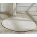 Lux Collections Bath Mat Rug 30" Round by Better Trends in Ivory