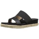 ADRIENNE VITTADINI Footwear Women's Codie Wedge Sandal, Blac