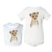 Lion Baby Boy Girl Cotton Jumper Bib Set