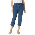 Woman Within Women's Plus Size Petite Capri Stretch Jean