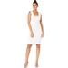 Nicole Miller Artelier WHITE Mercury Cotton Metal Dress, US 6