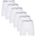 Rocky Men's Cotton Classic Boxer Briefs Soft Knitted Stretch Boxers (White - Small)