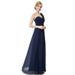 Ever-Pretty Women's Elegant One Shoulder Holiday Party Dresses for Juniors 09768J Navy Blue US19