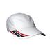 Unisex Woven Race Hat - WHITE/ RED/ BLK - OS