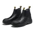 Work Boots for Men, Steel Toe Waterproof Working Boots, Slip Resistant Anti-Static Slip-on Safety EH Working Shoes