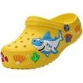 Girls Boys Clogs Shoes Cartoon Slides Sandals Little Kid's Slip-on Garden shoes Lightweight Beach Pool Shower Slippers, Yellow