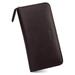 Mens Vintage Leather Zip Around Long Wallet RFID Blocking Phone Clutch Passport Checkbook Wallet (2020 Release) (Coffee)