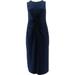 BROOKE SHIELDS Timeless Petite Slvless Maxi Dress Twist NEW A349676