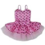 Wenchoice Pink Sequin Tiered Tutu Dress Girls M(3Y-4Y)