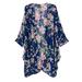 Floral Print Sheer Cute Bohemia Floral Print Sun Protection Clothing L