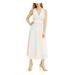 Guess Womens Maricano Plunging Double-V Maxi Dress