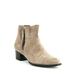 Paul Green Pandora Block Heel Ankle Booties Tan